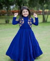 OC 230 Heavy Viscose  Velvet With Heavy Embroidery Sequence Work With Full Sleeves Gown Exporters In India